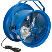 Ventilateur à™ tambour industriel mondial 18 » à haute vitesse avec support de joug, 7 700 CFM, 1/2 HP
