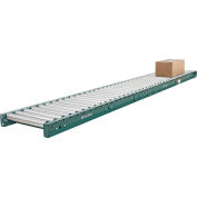 Global Industrial 10' Straight Roller Conveyor, 21" Between Frame, 4-1/2" Roller Centers