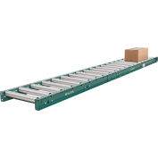 Global Industrial™ 10' Straight Roller Conveyor, 15" Between Frame, 6" Roller Centers