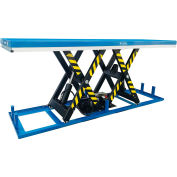 Global Industrial™ Power Parallel Double Scissor Lift Table, 98 « x 32 », 4400 Lb. Capacité