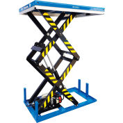 Global Industrial™ Power Double Scissor Lift Table, 51 » x 32 », 2200 Lb. Cap, 70 » Hauteur surélevée