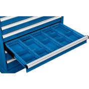 Global Industrial™ Dividers for 4"H Drawer of Modular Drawer Cabinet 36"Wx24"D, Bleu