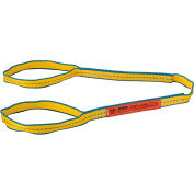 Global Industrial™Poly Web Sling, HD, Eye&Eye w/ Durable Edge, 4 Ft L-1600/1280/3200 Lbs Cap