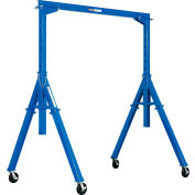 Global Industrial™ Adjustable Height Steel Gantry Crane, 10'W x 7'6"-12'H, 2000 Lb. Capacity