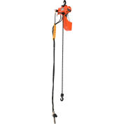 Global Industrial Air Chain Hoist, 1000 lb Cap., 10' Lift, Single Reeved, 45 FPM Lift Speed
