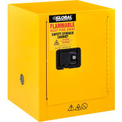 Global Industrial™ Inflammable Cabinet, Manuel Close Single Door, 4 Gallon, 17"Wx18"Dx22"H
