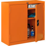 Global Industrial Emergency Preparedness Cabinet, Wall Mount, 30"Wx12"Dx30"H, Orange