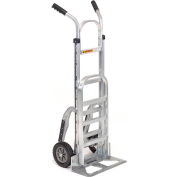 Global Industrial™ Aluminum Hand Truck - Double Handle - Mold-On Rubber Wheels