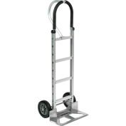 Global Industrial™ Aluminum Hand Truck - Loop Handle - Mold-On Rubber Wheels