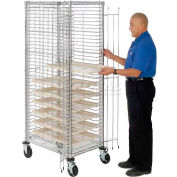 Nexel® End Load Wire Tray Truck with 39 Tray Capacity