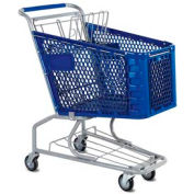 VersaCart® bleu en plastique panier 3,5 pieds cubes capacité 102-085-DBL-BH