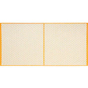 Panneau de séparation de clôture en fil de fer industriel™ de machines mondiales, 10'W, jaune