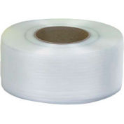 Cerclage de qualité machine industrielle™ mondiale, 3/8 « L x 12900'L x 22 » d’épaisseur, 8 » x 8 » Core, Blanc