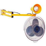 Bras double Dock ventilateur et lumière Dock avec 40" L atteindre