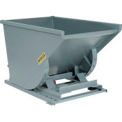 Global Industrial™ Heavy Duty Self Dumping Forklift Hopper, 1/2 Cu. Yd., 6000 Lbs, Gray