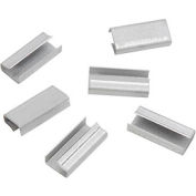 Pac Cerclage Fil sur polyester &Polypropylène Cerclage Joints, 1/2 « Largeur de sangle, Pack de 1000