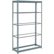 Global Industrial™ Heavy Duty Shelving 48"W x 12"D x 96"H With 5 Shelves - No Deck - Gray