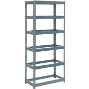 Global Industrial™ Extra Heavy Duty Shelving 36"W x 18"D x 84"H With 6 Shelves, No Deck, Gray