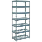 Global Industrial™ Extra Heavy Duty Shelving 36"W x 24"D x 84"H With 7 Shelves, Wire Deck, Gry