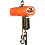 CM Valustar 1/2 Ton, Electric Chain Hoist W/ Chain Container, 15' Lift, 16 FPM, 115V