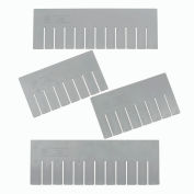 Global Industrial Length Divider DL91050 for Plastic Dividable Grid Container DG91050, Qty 6