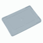 Global Industrial Lid COV93000 for Plastic Dividable Grid Container, 22-1/2"L x 17-1/2"W, Gray - Pkg Qty 3