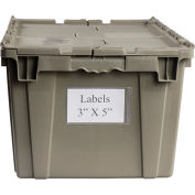 Sterilite 16 Quart 16448012 Clear Storage Tote with White Lid 16-3