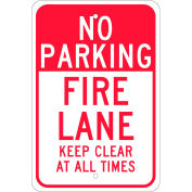 Panneau en aluminium - Fire Lane Keep Clear - 0,08 po épais., TM47J