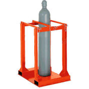Global Industrial Mobile Forkliftable Storage Caddy w/ Casters, 6 Cylinders Capacity