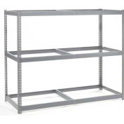 Global Industrial™ Niveau supplémentaire pour wide Span Rack 60"Wx24"D No Deck 1200 Lb Capacity, Gray