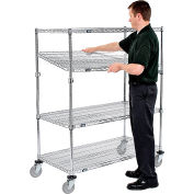 Nexel® E-Z Adjust Wire Shelf Truck, 1200 lb. Capacité, 60"L x 24"L x 60"H