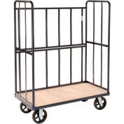 Global Industrial® 3 Side Steel Bulk Truck, 1200 lb. Capacité, 48"L x 24"L x 61"H