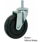 Faultless Swivel Threaded Stem Caster G493-5RB 5" TPR Wheel with Brake