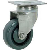 Faultless Stainless Steel Swivel Plate Caster S896-5 5" Polyurethane Wheel