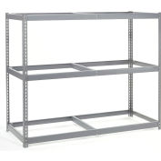 Global Industrial™ Wide Span Rack 72Wx30Dx60H, 3 Shelves No Deck 900 Lb Cap. Per Level, Gray