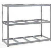 Global Industrial Wide Span Rack 96Wx24Dx84H, 3 Shelves No Deck 800 Lb Cap. Per Level, Gray