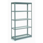 Global Industrial™ Heavy Duty Shelving 48"W x 24"D x 84"H With 5 Shelves - Wire Deck - Gray