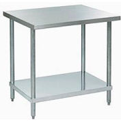 Aero Manufacturing 430 Table en acier inoxydable, 24 x 24 », sous étagère, calibre 18