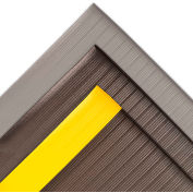 NoTrax® Airug® Anti Fatigue Mat 5/8 » Épais 4' x Jusqu’à 30' Bordure Noire/Jaune