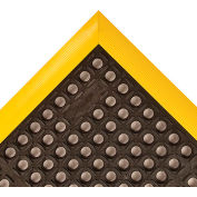 NoTrax® Safety Stance® Drainage Mat Border 7/8" Thick 3-5/32' x 10-5/16' Black/Yellow