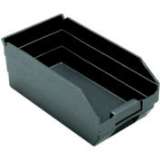 Recycled Nesting Storage Shelf Bin QSB102BR 6-5/8"W x 11-5/8"D x 4"H, qté par paquet : 30