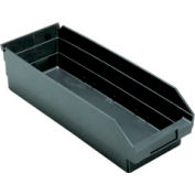 Recycled Nesting Storage Shelf Bin QSB114BR 8-3/8"W x 23-5/8"D x 4"H - Pkg Qty 6