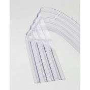 Replacement 12" x 9' Scratch Resistant Ribbed Clear Strip for Strip Curtains