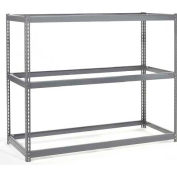 Global Industrial™ Wide Span Rack 72"Wx24"Dx84"H W/ 3 Shelves No Deck 750 Lb Capacité par niveau