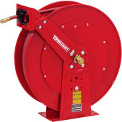 Reelcraft 82100 OLP 1/2"x100' 300PSI Heavy Duty Dual Pedestal Spring Retractable Steel Air Hose Reel