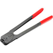 Pac Strapping Heavy Duty Double Notch Sealer for 3/4" Strap Width, Black & Red