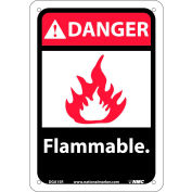 Panneaux graphiques - Risque inflammable - Plastique, 7 po l x 10 po H