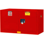 Justrite® Piggyback Paint & Ink Cabinet w/ Manual 2 Doors, 17 Gal. Cap., 43"W x 18"D x 24"H