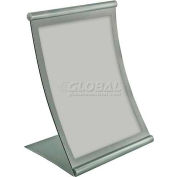 Global Approved 300880 Curved Countertop Sign Holder, 8,5 « x 11 », Métal,1 Pièce