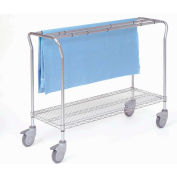 Nexel® Chrome Low Profile Sterile Wrap Rack, 60"L x 18"W x 40"H